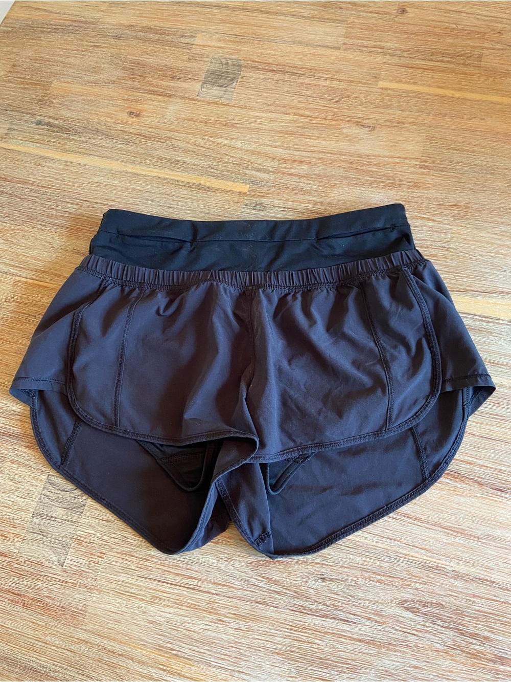 lululemon athletica Black Layered Athletic Running Shorts